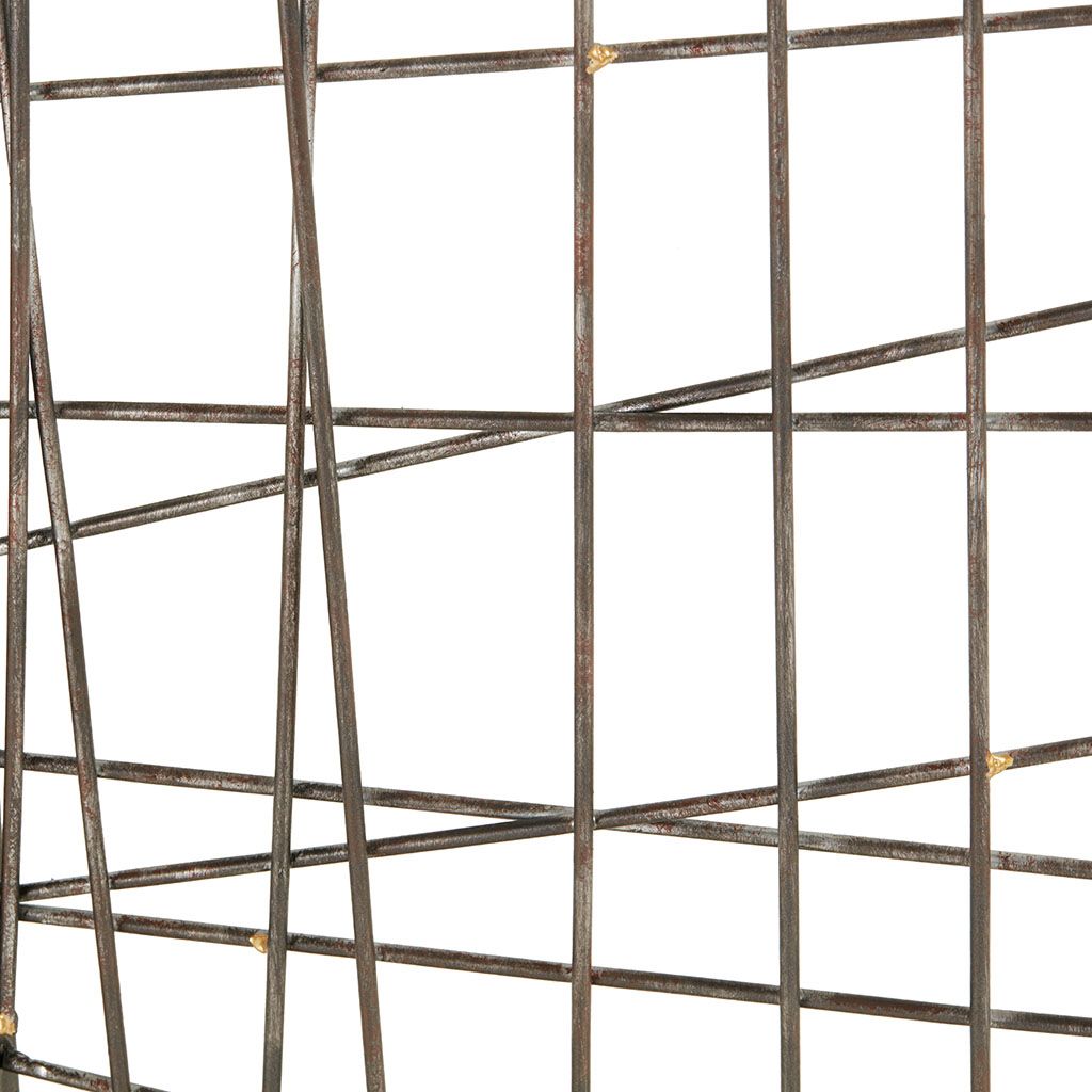 Distressed Black Metal Wall Decor