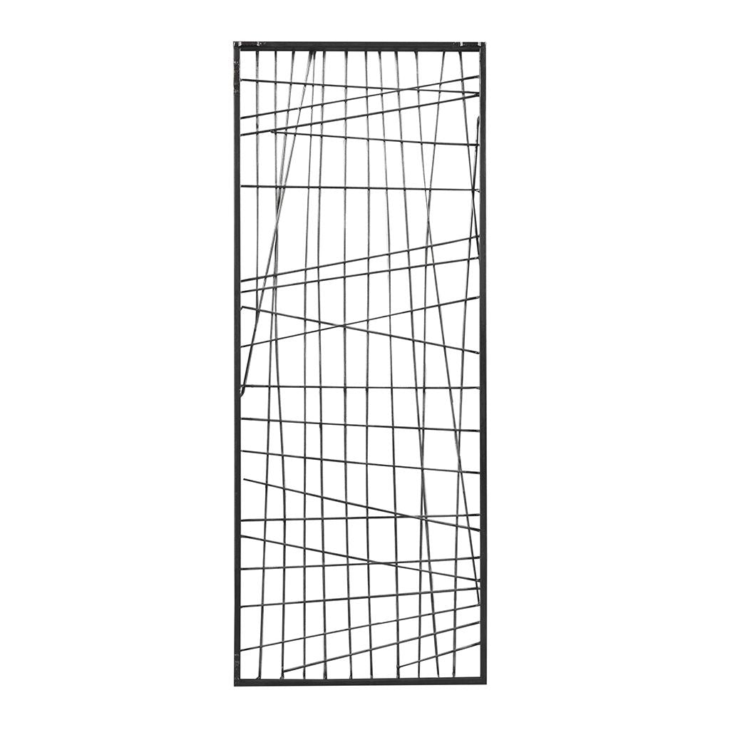Distressed Black Metal Wall Decor