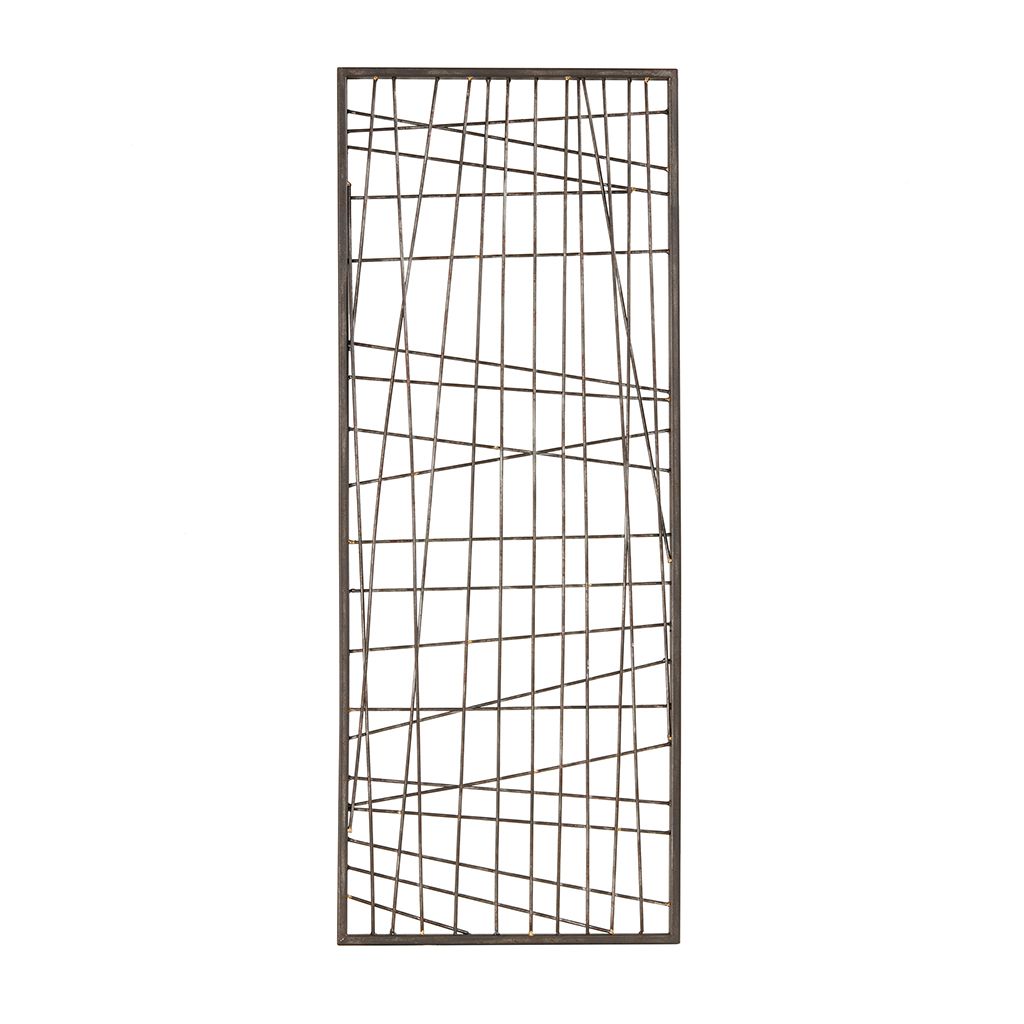 Distressed Black Metal Wall Decor