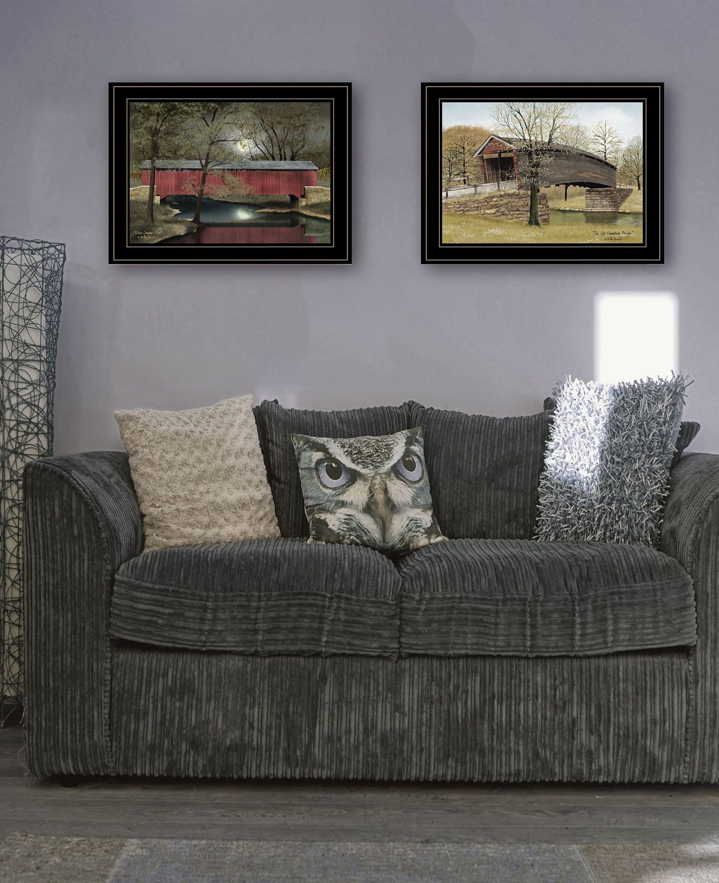 "Bridges Vignette of 2-piece By Billy Jacobs, Black Frame