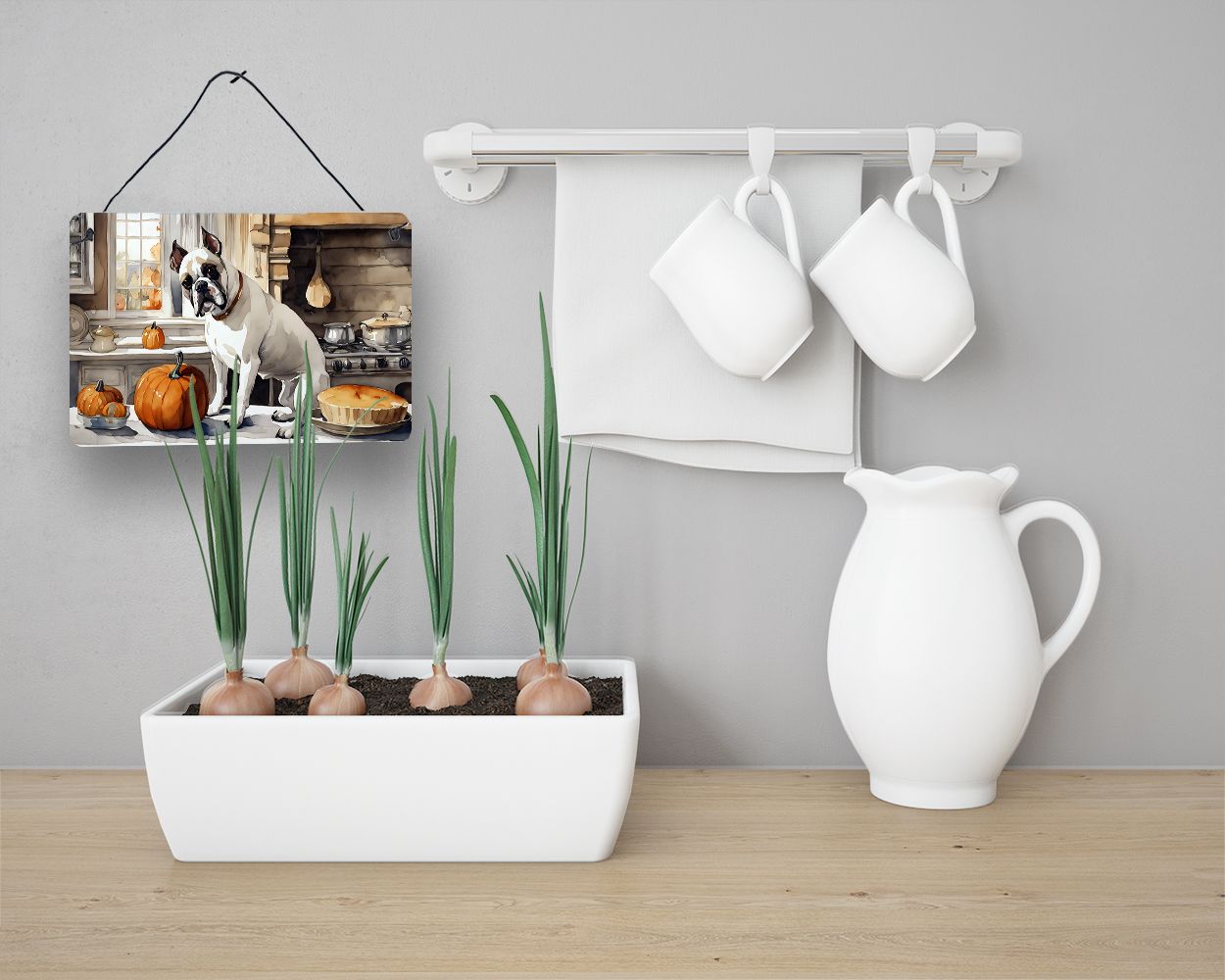 NEW Boxer Fall Kitchen Pumpkins Wall or Door Hanging Prints Aluminum Metal Sign Kitchen Wall Bar Bathroom Plaque Home Decor, 8HX12W, Multicolor